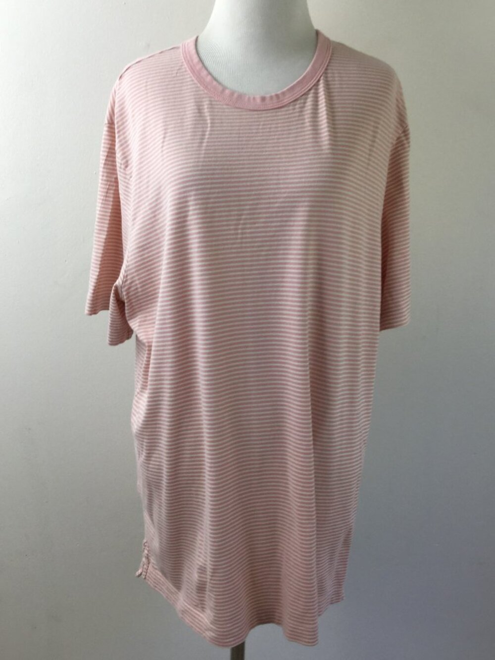 AG Adriano Goldscmied Melon/Cream Stripe Tshirt l